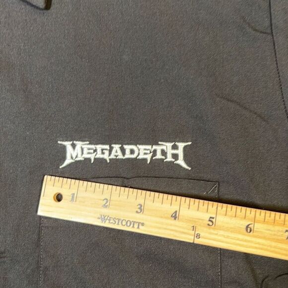 Megadeth vintage Dickies collab Button down concert release shirt‎ NWT Men Large - Picture 4 of 9